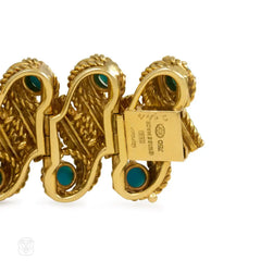 Gold and turquoise bracelet, Cartier