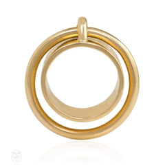 Gold band with ring pendant, Dinh Van for Cartier