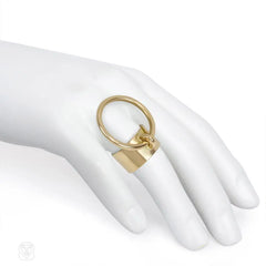 Gold band with ring pendant, Dinh Van for Cartier