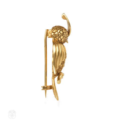 Gold bird brooch, Boucheron.
