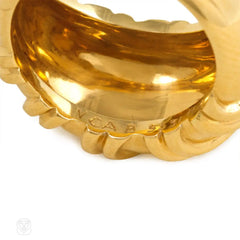 Gold bombé  ring, Van Cleef & Arpels