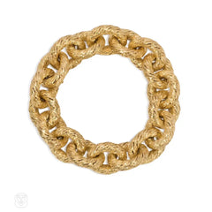 Gold cable link bracelet, Georges L'Enfant