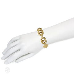 Gold chaine d'ancre bracelet
