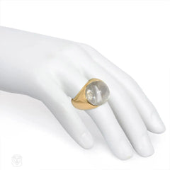 Gold, diamond, and crystal ring, Mauboussin