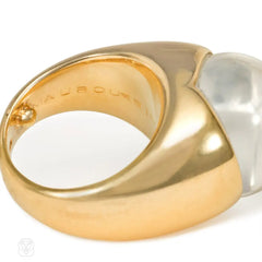 Gold, diamond, and crystal ring, Mauboussin