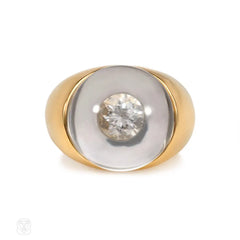 Gold, diamond, and crystal ring, Mauboussin