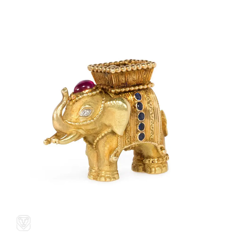 Gold Elephant Charm Van Cleef & Arpels France