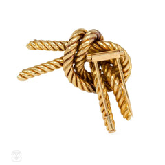 Gold knot brooch, Hermès