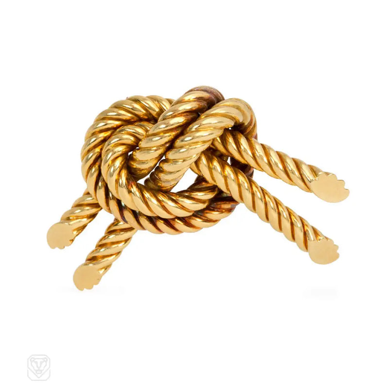 Gold Knot Brooch Hermès
