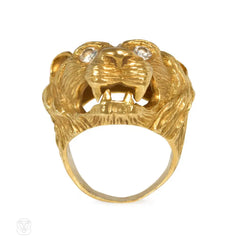 Gold lion ring, Van Cleef & Arpels