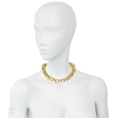 Gold open link necklace. Paloma Picasso for Tiffany & Co.