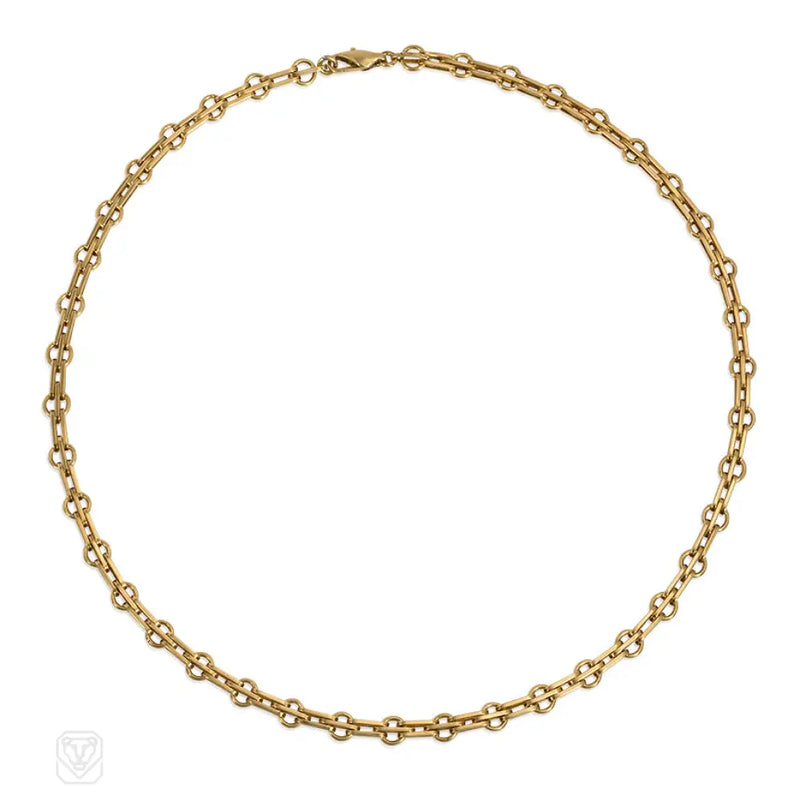 Gold Stylized Gatelink Chain