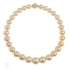 Golden South Sea pearl necklace