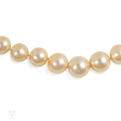 Golden South Sea pearl necklace