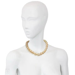 Golden South Sea pearl necklace