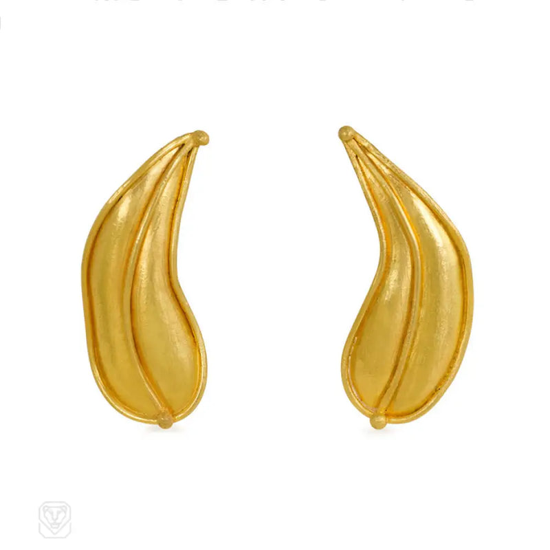 Handcrafted 22K Gold Earrings Sara Bacsh