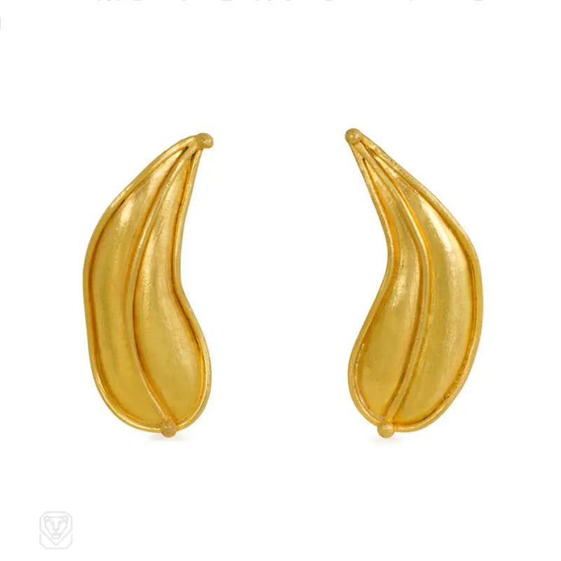 Handcrafted 22K Gold Earrings Sara Bacsh