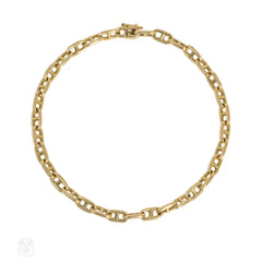 Hermès 1970s narrow Chaîne D'Ancre gold bracelet