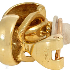 Hermès gold ring earrings