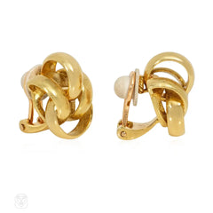 Hermès gold ring earrings