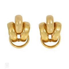 Hermès gold ring earrings