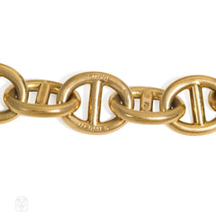 Hermès Paris gold nautical link chain