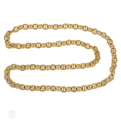 Hermès Paris gold nautical link chain