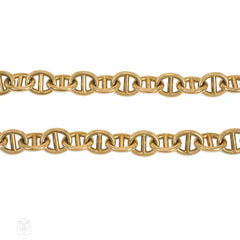 Hermès Paris gold nautical link chain