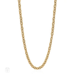 Hermès Paris gold nautical link chain