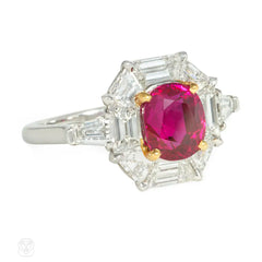 Highly important Carvin French Burmese Ruby ring