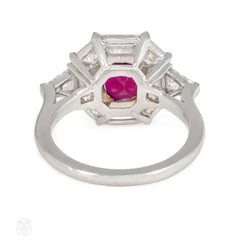 Highly important Carvin French Burmese Ruby ring