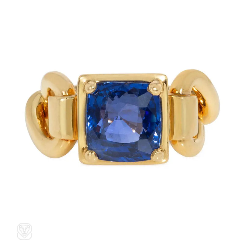 Important Marchak Paris Ceylon sapphire ring