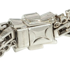 Important Mid-Century Boucheron intertwined diamond and platinum bracelet