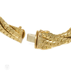 Italian gold multistrand curblink bracelet