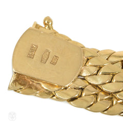Italian gold multistrand curblink bracelet
