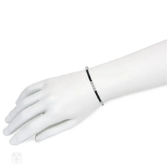 J.E Caldwell onyx and diamond line bracelet