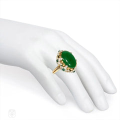 Jade, emerald and diamond cocktail ring, Tiffany & Co.