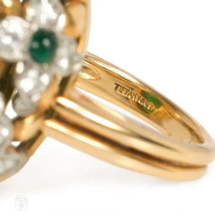 Jade, emerald and diamond cocktail ring, Tiffany & Co.