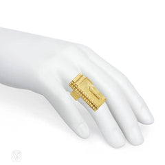 Jean Despres Modernist gold ring