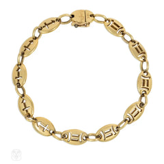 Jean Paris Gemini and Sagittarius gold zodiac bracelet