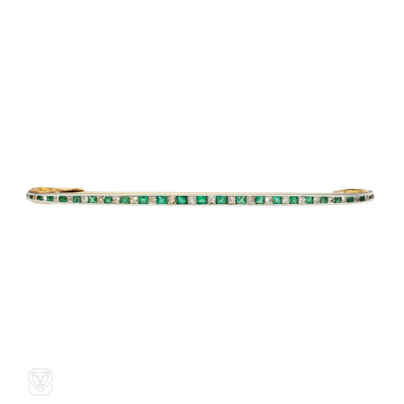 Lacloche Frères safety pin brooch