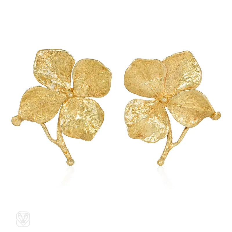 Lalanne Paris Gold Flower Earrings