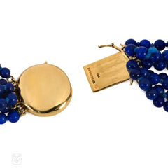 Lapis and gold beaded necklace, Angela Cummings for Tiffany & Co.