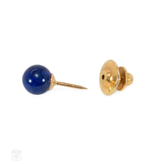 Lapis and gold cufflinks and studs dress set, Tiffany