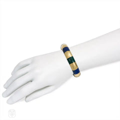 Lapis and green onyx bracelet, Tiffany & Co.