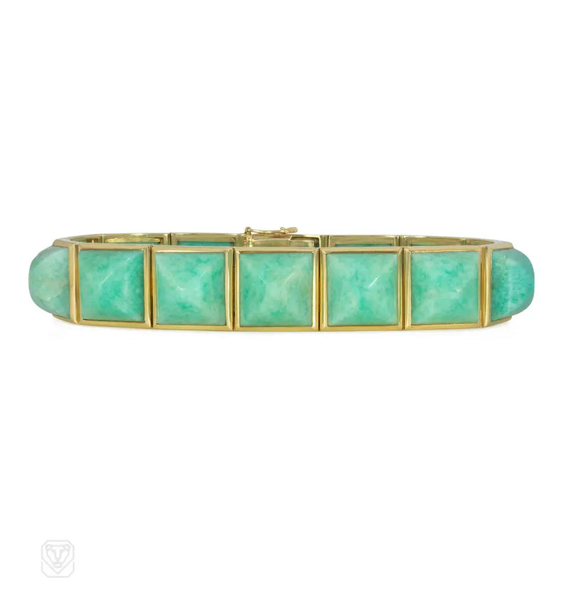 Lucien Péry Gold And Amazonite Bracelet