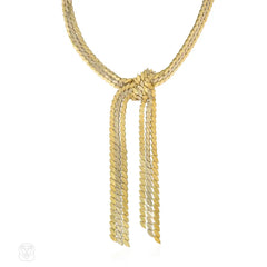 Maison Gerard, Paris two-color knotted rope necklace