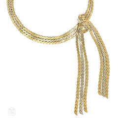 Maison Gerard, Paris two-color knotted rope necklace