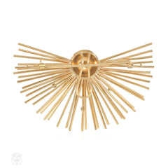 Marianne Ostier diamond and gold sputnik brooch