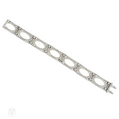 Mauboussin, Paris enamel and diamond bracelet